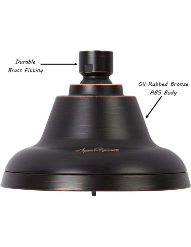 Cabezal de Ducha Aqua Elegante Bronce Aceitado 9.5 LPM Masaje