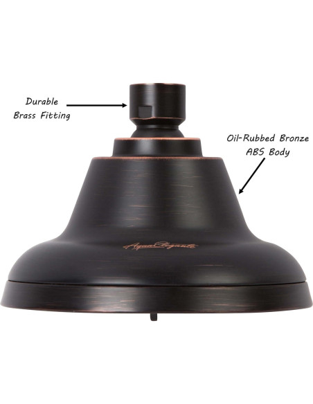 Cabezal de Ducha Aqua Elegante Bronce Aceitado 9.5 LPM Masaje