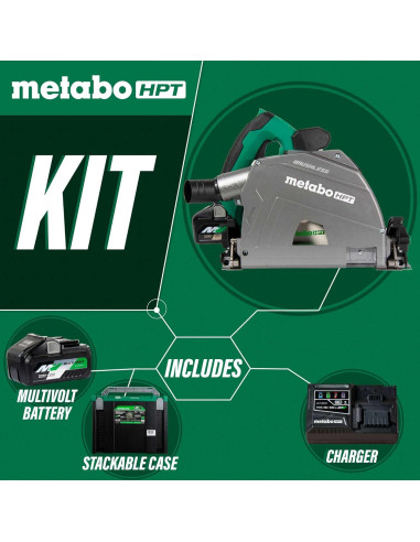 Sierra de Carril Inalámbrica Metabo HPT 36V 6-1/2" Kit