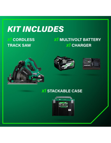 Sierra de Carril Inalámbrica Metabo HPT 36V 6-1/2" Kit