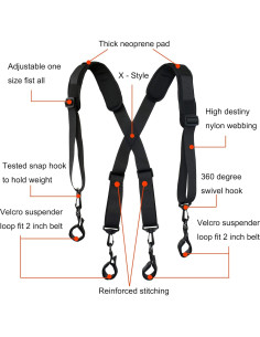 Suspensorio Ajustable Acolchado Yi Ya Su para Cinturón 5.08 cm 2