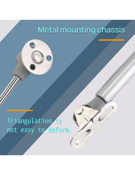 Paquete de 2 bisagras de cierre suave CJQZP 100N para caja de juguetes