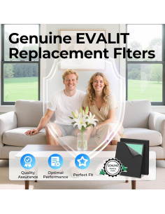 Filtro de Aire Evalit ET066 para Purificador, HEPA 4 Etapas 2