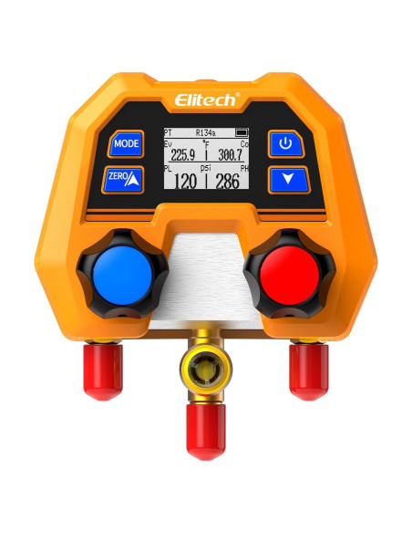 Medidor Digital de Manifold Elitech DMG-2SE para HVAC 0.74kg
