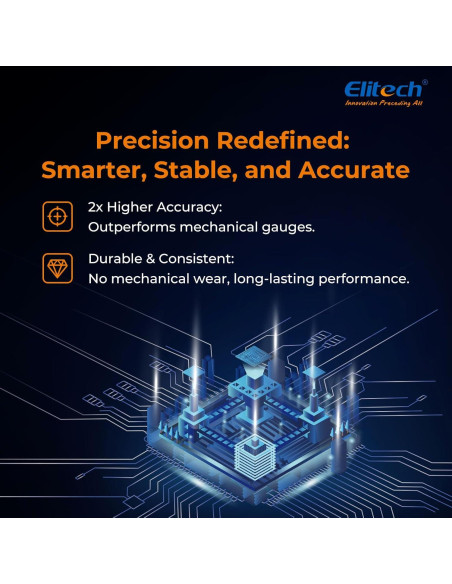 Medidor Digital de Manifold Elitech DMG-2SE para HVAC 0.74kg