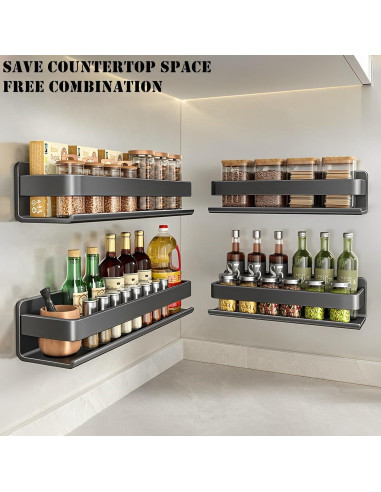 Estante Flotante de Acero Inoxidable YUSHIYAN 40cm Desmontable