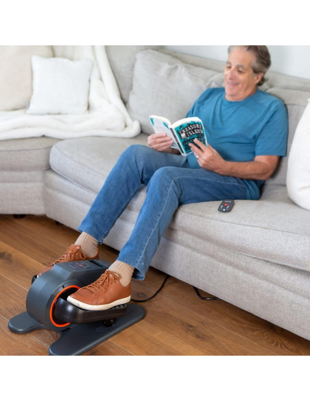 Ejercitador de Pedales SITFIT Elíptico Negro/Naranja - 7.26 kg