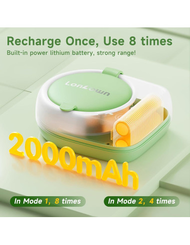 Limpiador de Retenedores Ultrasónico Inalámbrico Lonlown 50kHz 80ml