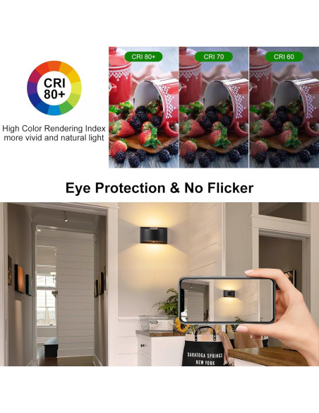 Apliques de Pared LED KwatTsz con Sensor de Movimiento, 2 Pzs Apliques de Pared LED KwatTsz con Sensor de Movimiento, 2 Pzs