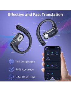 Auriculares de Traducción AI TookBuds P-G1, 145 Idiomas, 60H Batería 2