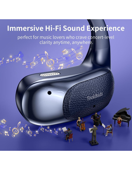 Auriculares de Traducción AI TookBuds P-G1, 145 Idiomas, 60H Batería