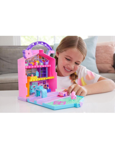 Juego Polly Pocket Fresh Market Mattel con 2 Muñecas y 12 Accesorios
