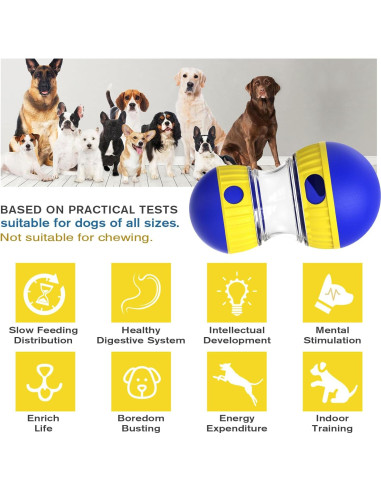 Dispensador de Golosinas para Perros BSISUERM Ajustable 15.5 cm