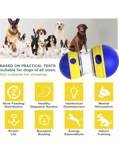 Dispensador de Golosinas para Perros BSISUERM Ajustable 15.5 cm