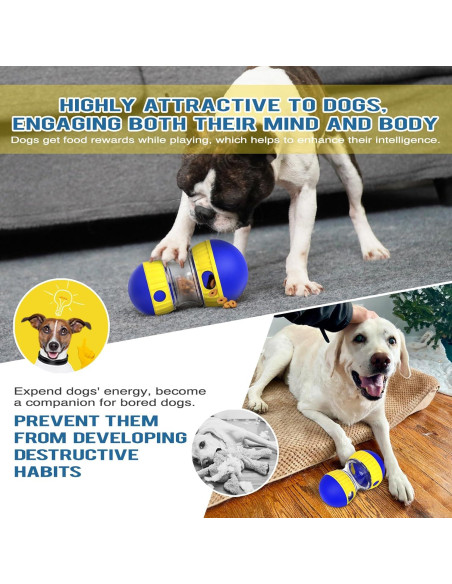 Dispensador de Golosinas para Perros BSISUERM Ajustable 15.5 cm