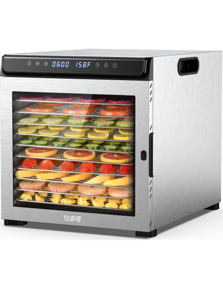 Deshidratador de Alimentos YASHE FD1001 10 Bandejas 1100W