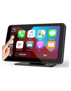 Pantalla Carplay Portátil 7" HD Bluetooth con Cámara Respaldo