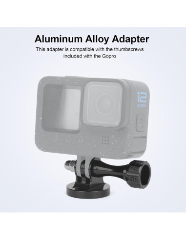 Adaptador de Montaje de Trípode Aluminio Mechrig 2 Pcs 1/4"