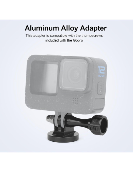 Adaptador de Montaje de Trípode Aluminio Mechrig 2 Pcs 1/4"