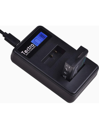 Tectra Paquete 3 Baterías PG1050 y Cargador Doble LCD 1180mAh