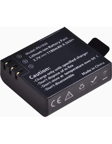 Tectra Paquete 3 Baterías PG1050 y Cargador Doble LCD 1180mAh