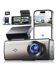 Cámara Dash 4K+2K Hannahcos con WiFi y Visión Nocturna