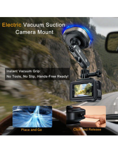 Soporte de Ventosa Jkoailiwi para GoPro y Cámaras de Acción 2