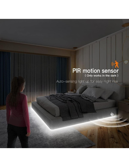 Tira LED Neón 3M CHNMALITAI Sensor Movimiento 6500K USB