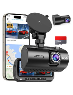 Cámara de tablero dual 4K Befumly con GPS y WiFi