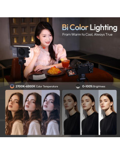 Luz de Video LED ULANZI PL25 Bi-Color 25W 3200Lux 2000mAh 2