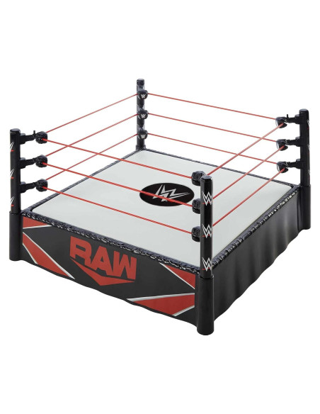 Anillo de Superestrella WWE Mattel con Alfombra y Cuerdas 35.56 cm