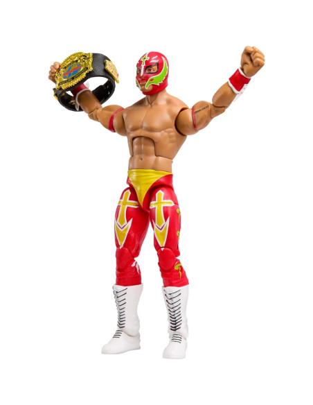 Figura de Acción Mattel WWE Elite Rey Mysterio 15 cm Detalles Realistas