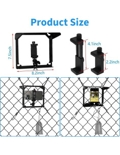Soporte de Cerca para Teléfono Upriver con Sombrilla Ajustable 2