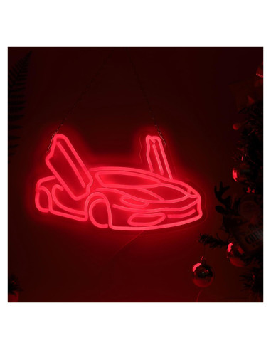 Luz de Neón LED Coche Deportivo TAGEEKOO 43.69x33.53cm