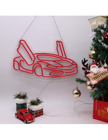 Luz de Neón LED Coche Deportivo TAGEEKOO 43.69x33.53cm