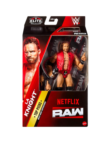 Figura de Acción Mattel WWE Elite LA Knight 15.24 cm con Accesorios