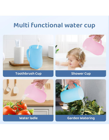 Taza de Enjuague para Bebés HOLINDK - Silicona 700 mL Azul