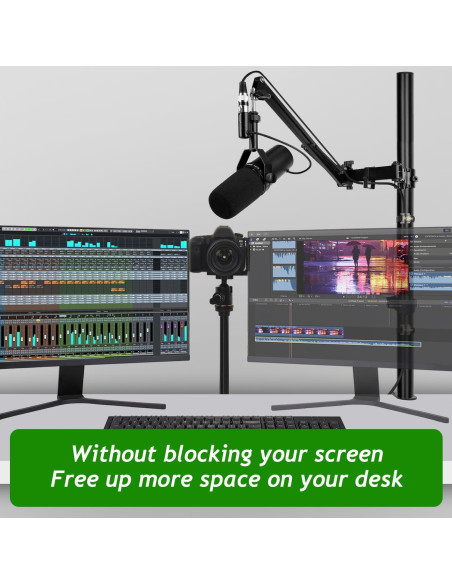 Brazo de Micrófono Frgyee Ajustable para Shure SM7B y Blue Yeti