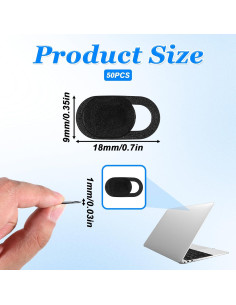 Cubiertas de Cámara para Laptop Zyghjort - 50 Piezas Ultra Delgadas 2