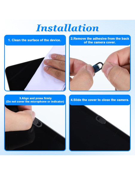 Cubiertas de Cámara para Laptop Zyghjort - 50 Piezas Ultra Delgadas