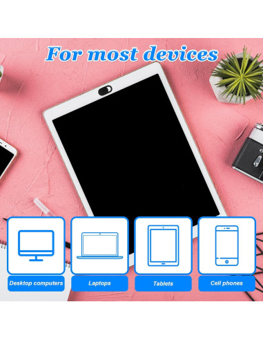 Cubiertas de Cámara para Laptop Zyghjort - 50 Piezas Ultra Delgadas