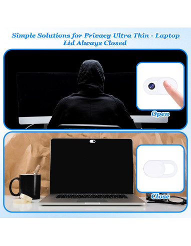 Cubiertas de Cámara para Laptop Zyghjort - 50 Piezas Ultra Delgadas