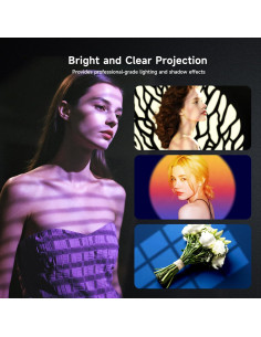 Kit de Fotografía Bussi Snoot Óptico con 30 Gobos y Soporte 2