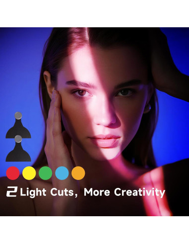 Kit de Fotografía Bussi Snoot Óptico con 30 Gobos y Soporte