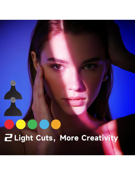 Kit de Fotografía Bussi Snoot Óptico con 30 Gobos y Soporte