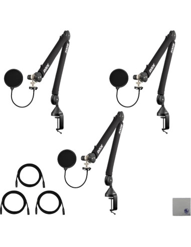 Brazo de Estudio Rode PSA1+ con Filtros Pop y Cables XLR