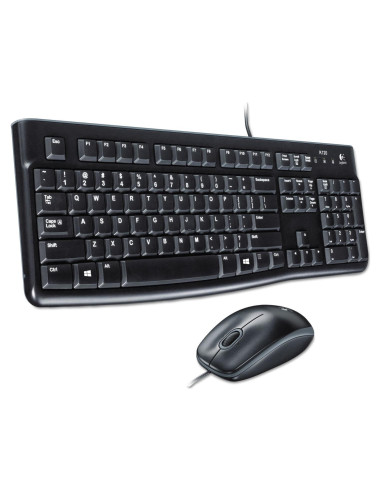 Conjunto de Teclado y Ratón Logitech MK120 USB Negro