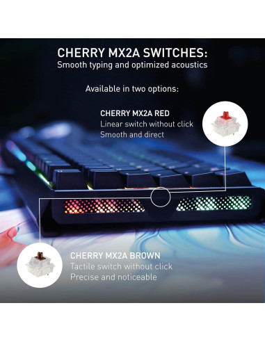 Teclado Mecánico CHERRY XTRFY MX 3.1 RGB Interruptores MX2A