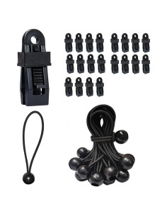 40 Clips de Agarre de Bloqueo qiyeyeye para Carpa y Lona