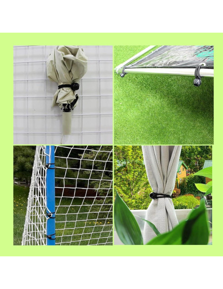 40 Clips de Agarre de Bloqueo qiyeyeye para Carpa y Lona